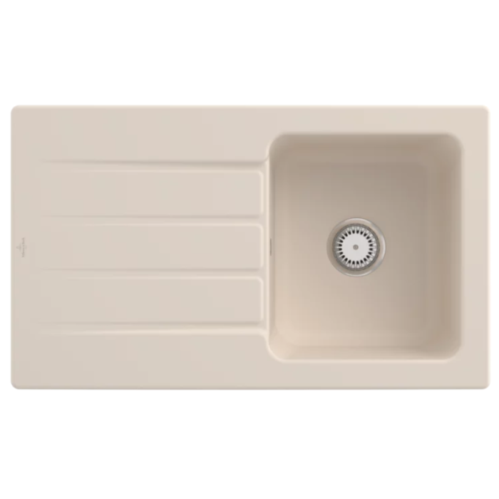 Keramický dřez Villeroy & Boch Architectura 50, Ivory, Excentr ne