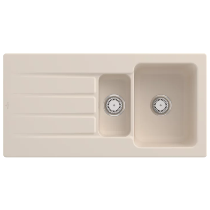 Keramický dřez Villeroy & Boch Architectura 60 XR, Ivory, Excentr ne