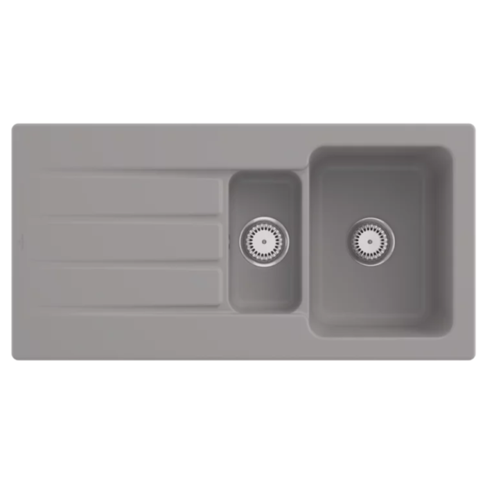 Keramický dřez Villeroy & Boch Architectura 60 XR, Fossil, Excentr ne