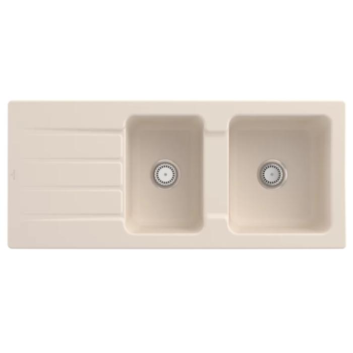 Keramický dřez Villeroy & Boch Architectura 80, Ivory, Excentr ne