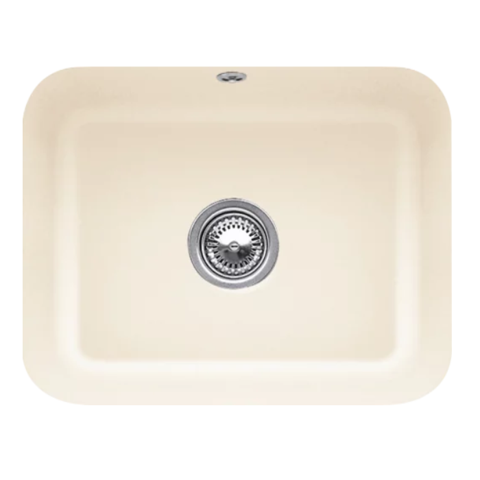 Keramický dřez Villeroy & Boch Cisterna 60 C, Ivory, Excentr ne