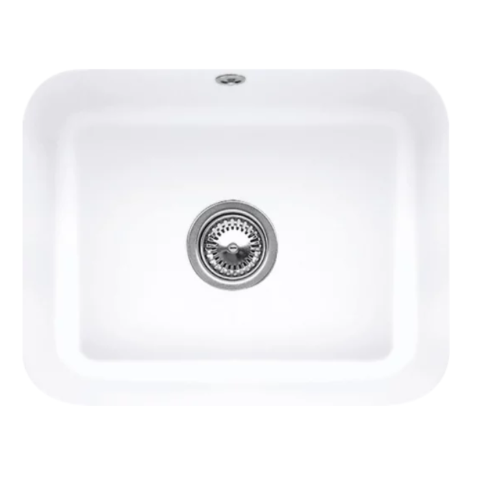 Keramický dřez Villeroy & Boch Cisterna 60 C, Stone white, Excentr ne