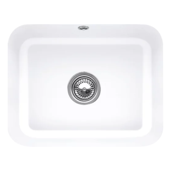Keramický dřez Villeroy & Boch Cisterna 60 C, White Alpin, Excentr ano