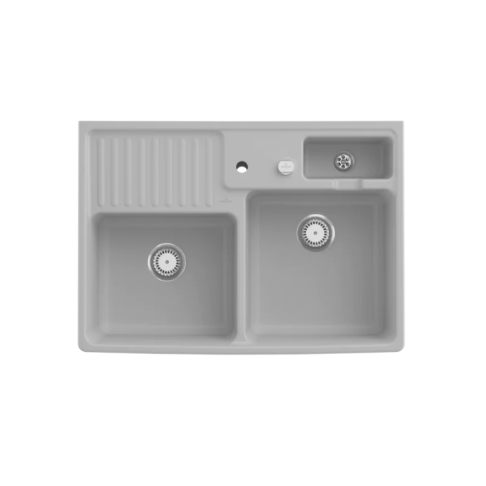Modulový dřez Villeroy & Boch Double-bowl sink 90 cm, Steam, Excentr ano
