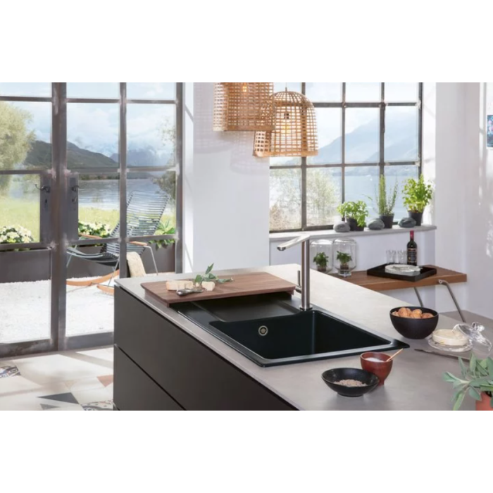 Keramický dřez Villeroy & Boch Siluet 60, Cream, Excentr ne