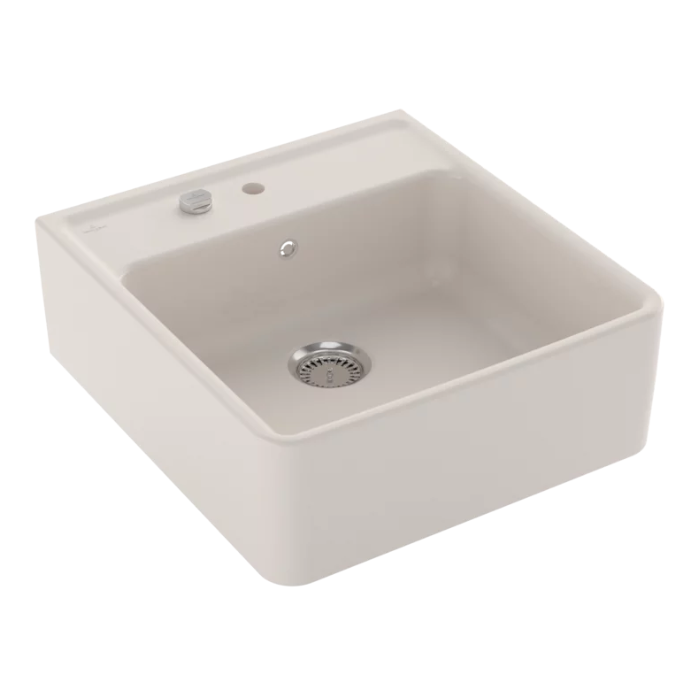 Modulový dřez Villeroy & Boch Single-bowl sink 60 cm, Cream, Excentr ano
