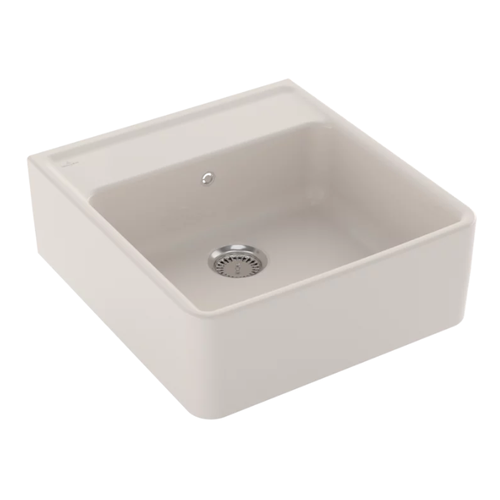 Modulový dřez Villeroy & Boch Single-bowl sink 60 cm, Cream, Excentr ne