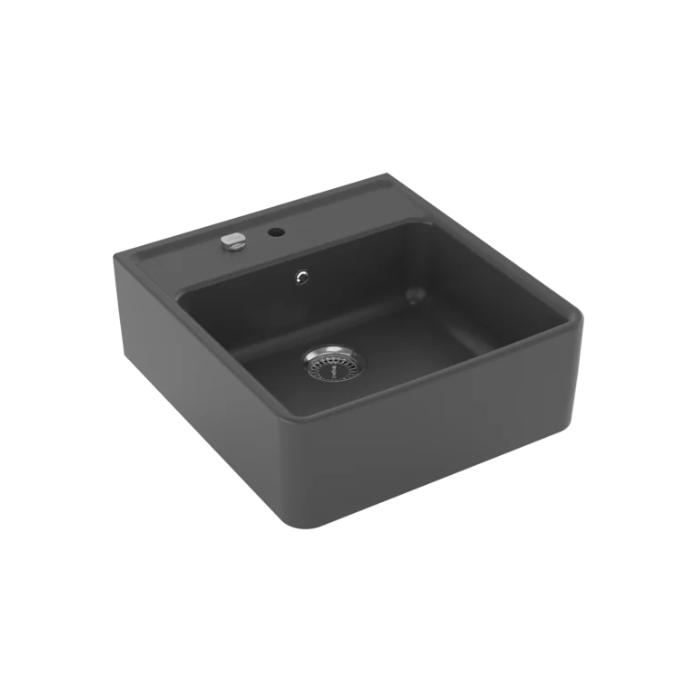 Modulový dřez Villeroy & Boch Single-bowl sink 60 cm, Graphit, Excentr ano