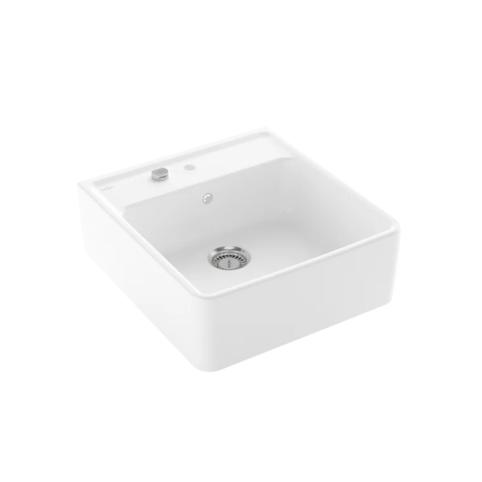 Modulový dřez Villeroy & Boch Single-bowl sink 60 cm, Stone white, Excentr ano