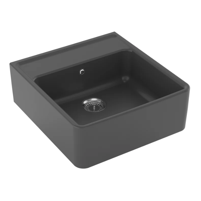 Modulový dřez Villeroy & Boch Single-bowl sink 60 cm, Graphit, Excentr ne