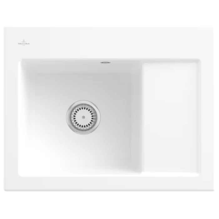 Keramický dřez Villeroy & Boch Subway 45 Compact, Stone white, Dřez vlevo, Excentr ne