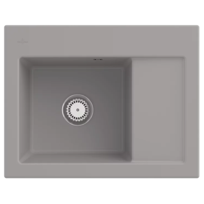 Keramický dřez Villeroy & Boch Subway 45 Compact, Fossil, Dřez vlevo, Excentr ne
