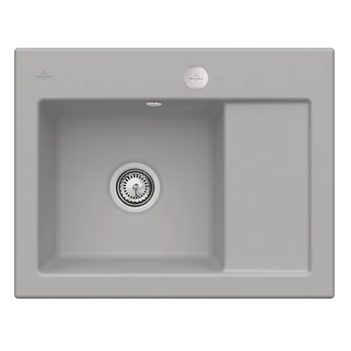 Keramický dřez Villeroy & Boch Subway 45 Compact, Fossil, Dřez vlevo, Excentr ano