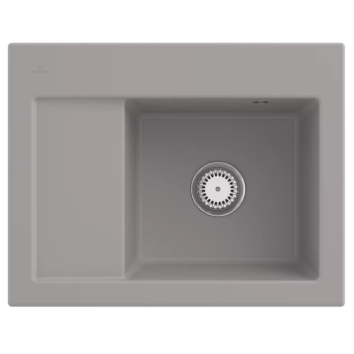Keramický dřez Villeroy & Boch Subway 45 Compact, Fossil, Dřez vpravo, Excentr ne