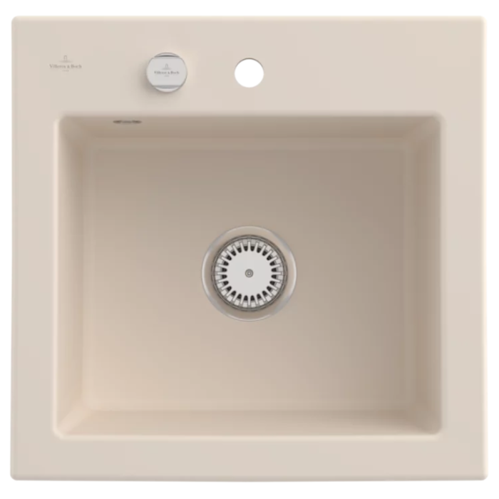 Keramický dřez Villeroy & Boch Subway 50 S, Ivory, Excentr ne