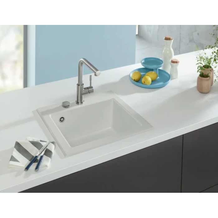 Keramický dřez Villeroy & Boch Subway 50 S, White Alpin, Excentr ne