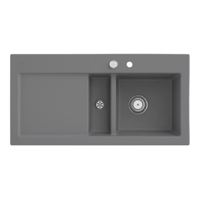 Keramický dřez Villeroy & Boch Subway 60, Stone, Dřez vpravo, Excentr ano