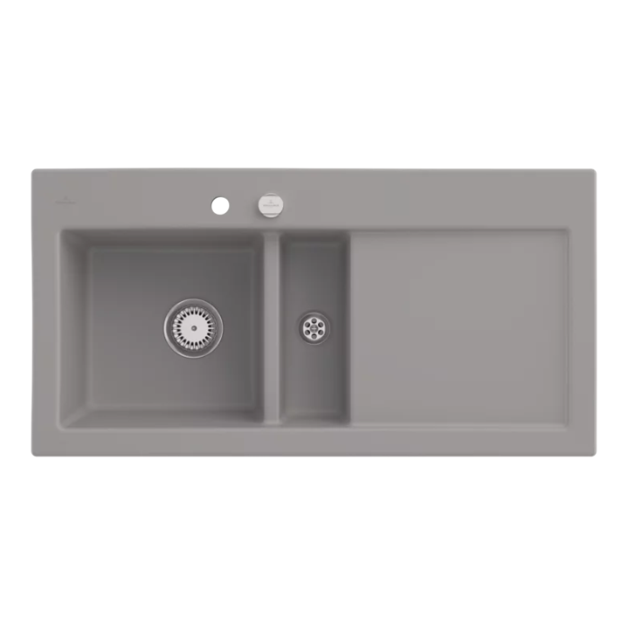 Keramický dřez Villeroy & Boch Subway 60, Fossil, Dřez vlevo, Excentr ano