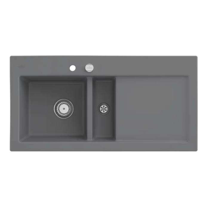 Keramický dřez Villeroy & Boch Subway 60, Stone, Dřez vlevo, Excentr ano