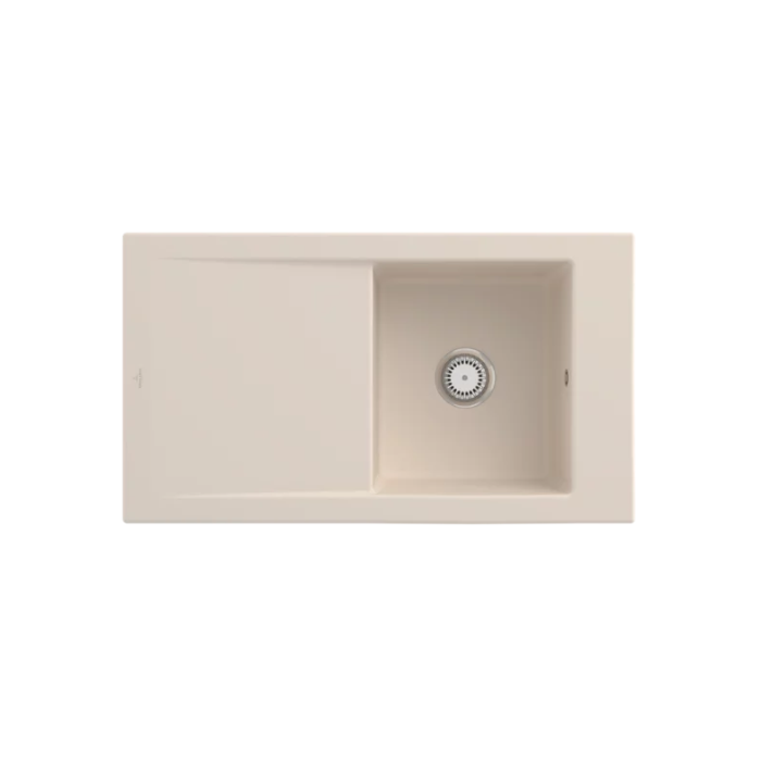 Keramický dřez Villeroy & Boch Timeline 50, Ivory, Excentr ne