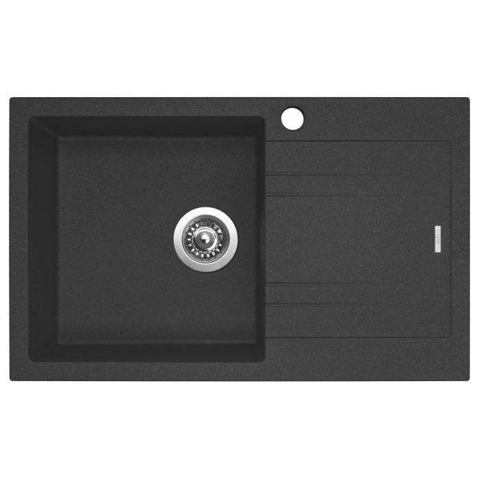 Granitový dřez Sinks Linea780 SIGLI780480N30L, Grandblack, Dřez levý