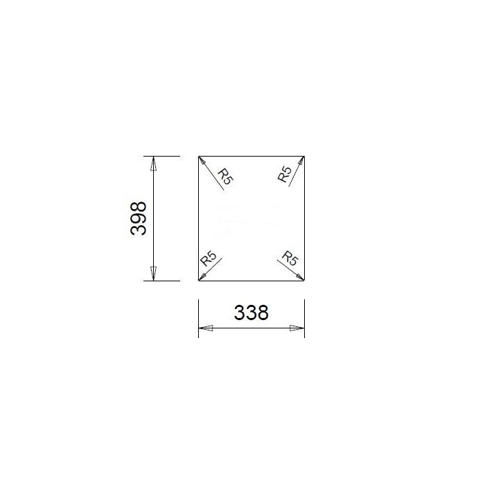 Granitový dřez Sinks Cube 560 TLCU56050026, Pureblack