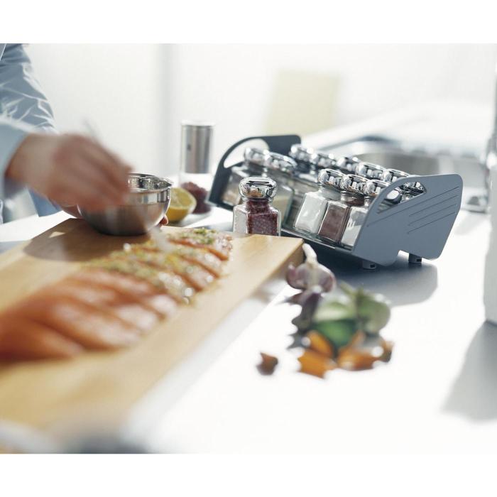 BLUM ORGA-LINE ZFZ.45G0I stojánek na kořenky pro korpus 450 mm nerez